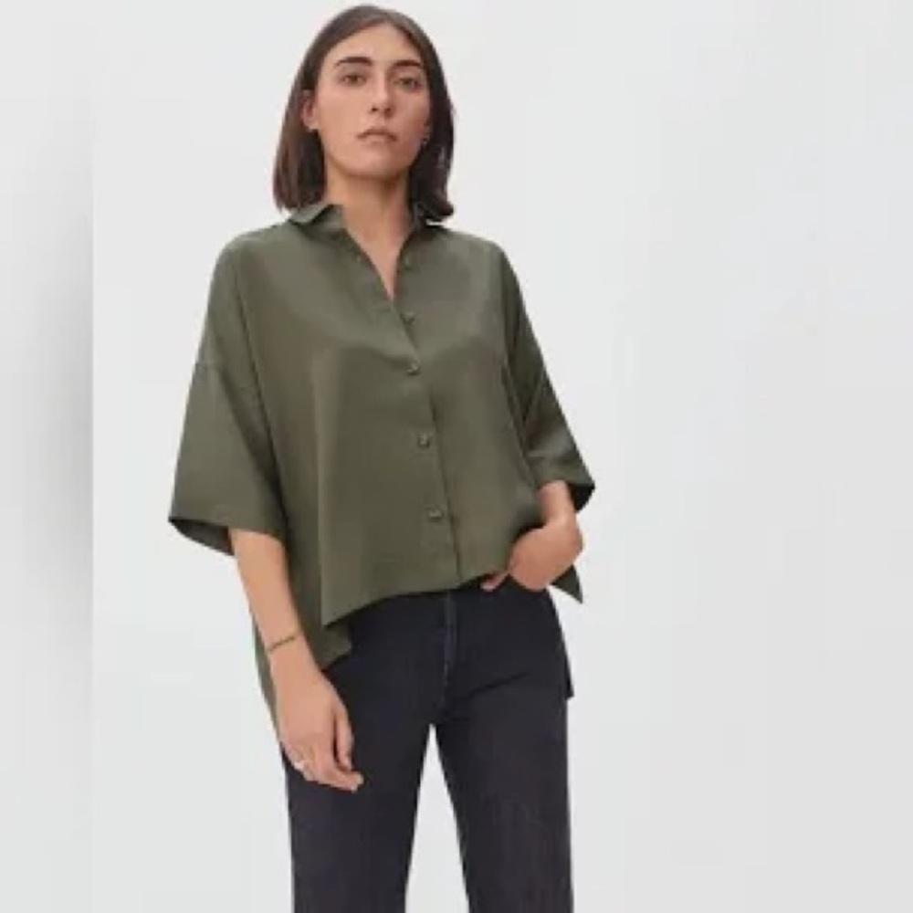 Everlane The Drapey Square Shirt